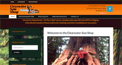 Desktop Screenshot of clearwatersawshop.com