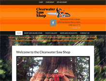 Tablet Screenshot of clearwatersawshop.com